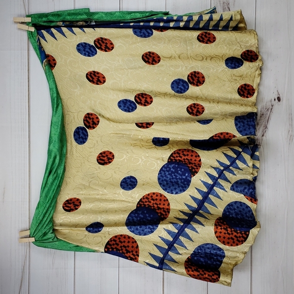 Darn Good Yarn Sari Silk Wrap Skirt Tea Goddess - Picture 4 of 16